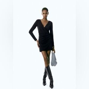 Zara mini black dress size M *never worn